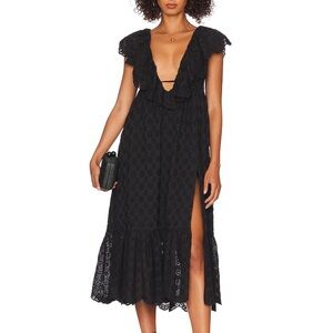 Tularosa James Midi Dress in Black